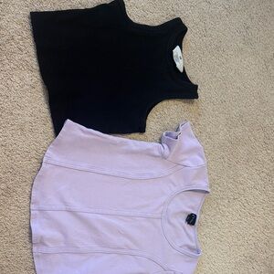 H&M Kids Black and Lavender Tank Tops